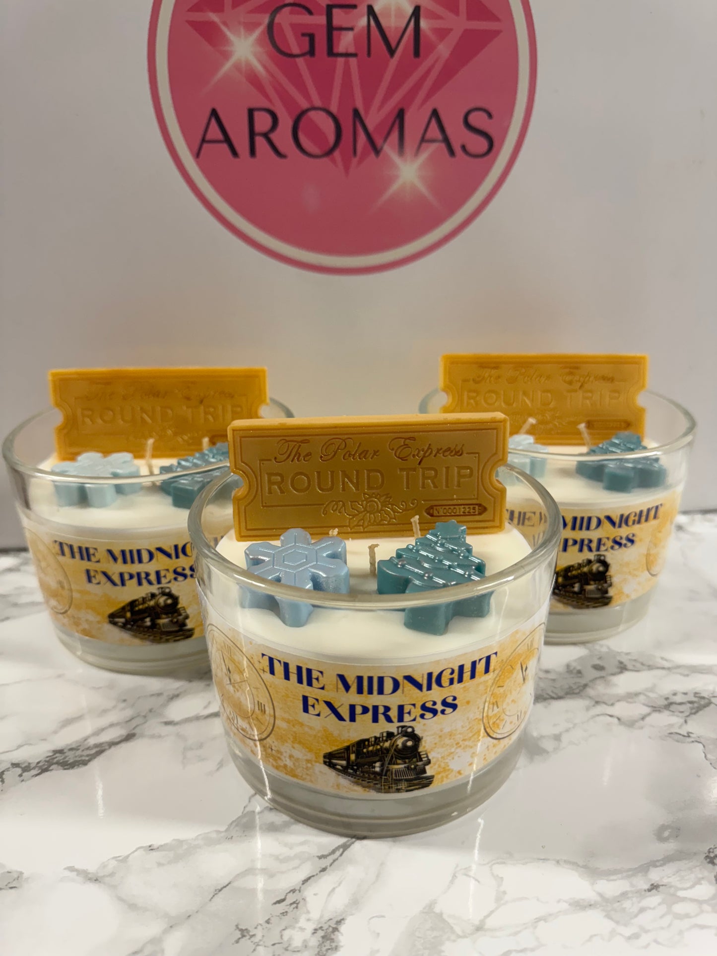 The Midnight Express Christmas Candle